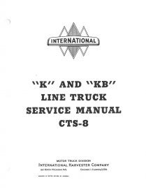 Shop 1941-49 K/KB Truck Service Manuals Now
